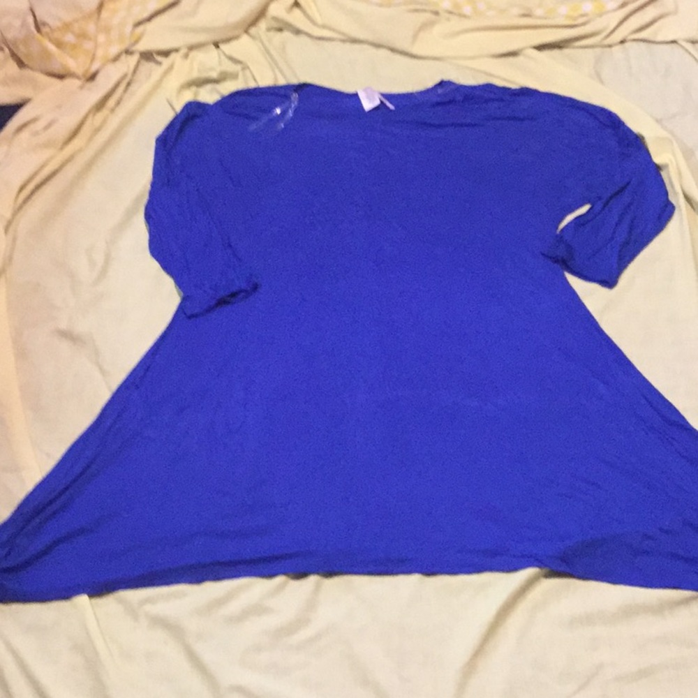 Royal Blue Long Dolman Tunic